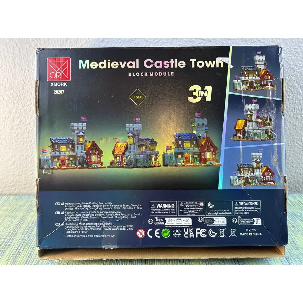 XMORK Medieval Castle Town Modular Blocks Set Standard ABS Lego Compatible